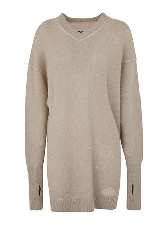 Maison Margiela V neck mini dress