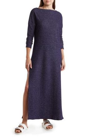 Go Couture Long Sleeve T-Shirt Dress in Navy at Nordstrom Rack, Size X-Large