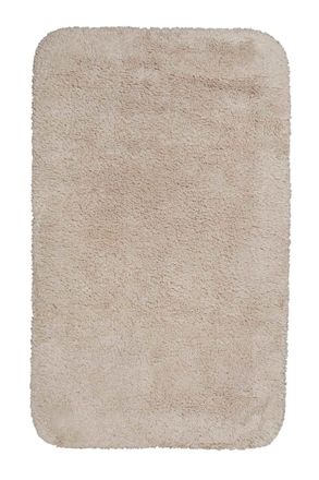 Wecon Home Alfombra de ba&ntilde;o suave algod&oacute;n beige arena 70x120