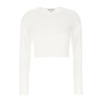 J.W.Anderson Dames, Truien, Wit, Maat: L Katoen