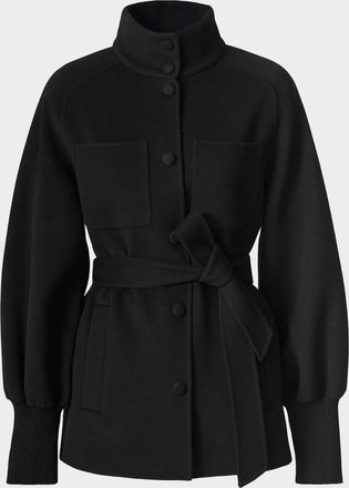 Mackage Shania Belted Double-Face Wool Jacket