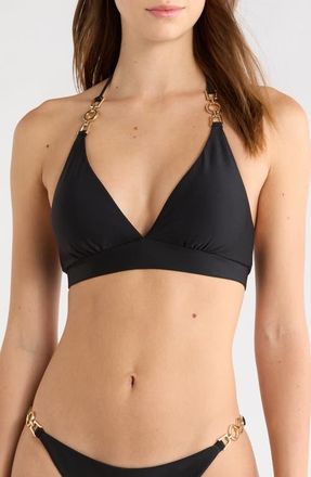 Ramy Brook Ariel Bikini Top in Black at Nordstrom, Size X-Large