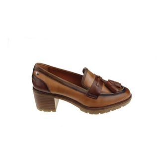 Pikolinos Authentieke dames loafers met hak - Dames - Loafers - Bruin - 41 EU - Leer - Schoenen