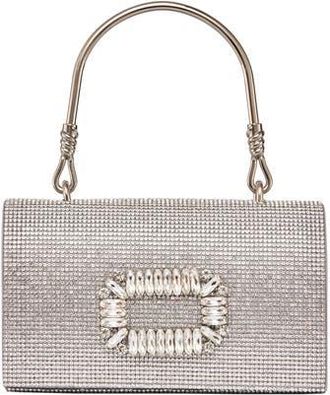 Lady Couture Elegant Rhinestone Satin Evening Bag in Silver at Nordstrom Rack