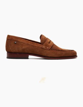 base Mens Base London SLATE Mens Loafer Shoes Camel - Brown - Size: 12