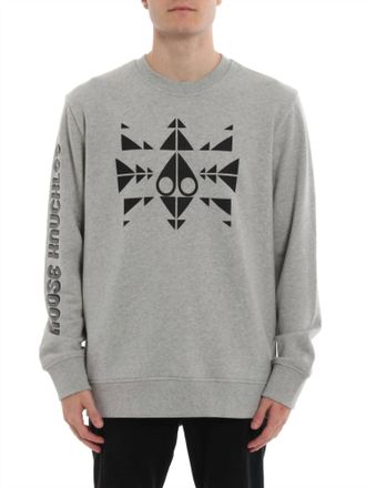 Moose Knuckles Trippy Logo Sweatshirt In Grey
