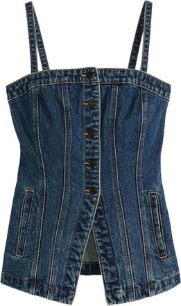 Levi's Top denim con bottoni - Blu