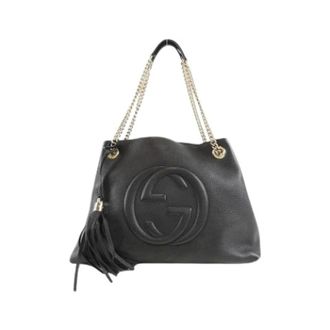 Gucci Pre-owned Shoulder Bags, female, Black, Size: ONE SIZE Pre-owned Vintage Shoulder Bag