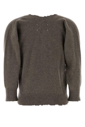 Maison Margiela Mud Exterior: Virgin Wool Felpe Sweater
