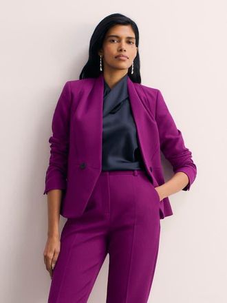 The Fold Arno Sculpt Stretch Crepe Blazer in Purple at Nordstrom, Size 12