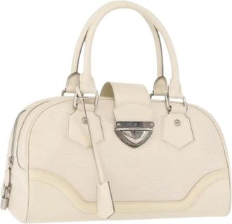 Louis Vuitton Pre-owned Vintage Handtas - Dames - Vintage Handtas - Wit - ONE Size - Leer - Vintage