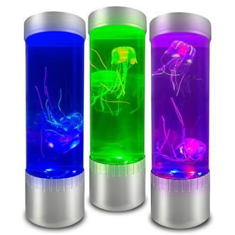 Lewis's Water Bubble Lamp with Jelly Fish 32cm - Colour Changing | TJ Hughes