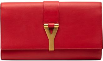 Saint Laurent Pre-owned Saint Laurent Leather Chyc Ligne Clutch 311213 467891