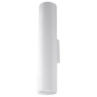 Wonderlamp Aplique de pared de metal blanco con 2 luces gu10