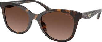 Coach HC8419U CAD25 Polarized 5120T5 Womens Sunglasses Tortoiseshell Size 55