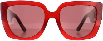 Marc Jacobs Rectangle Womens Red Burgundy 687/S - One Size