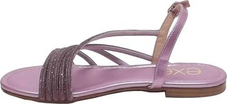 Ex&eacute; Womens Loris 086 Flat Sandal In Lillac