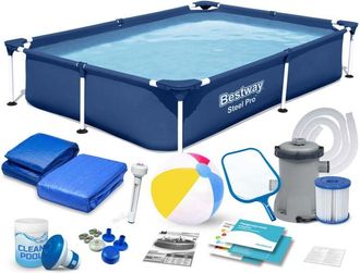 OEM Piscina Rectangular 221x150x43 Cm 16 En 1 Bestway 56401n