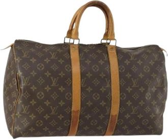 Louis Vuitton Pre-owned Weekendtas - unisex - Vintage Weekendtas - Bruin - ONE Size - Vintage