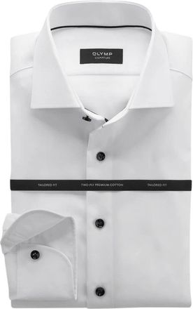 Olymp Olymp - Signature Dresshemd 851574 - Heren - Overhemden - Wit - Maat: S Katoen