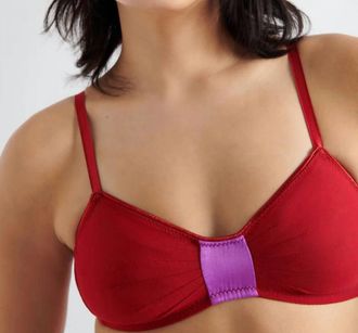 Araks Uma Semi-Sheer Bralette In Ruby
