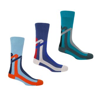 Peper Harow Ribbon Stripe Mens Bundle - Sky, Royal Blue & Peacock
