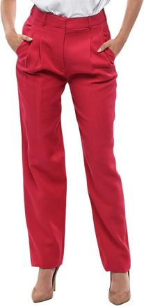 Stella McCartney Red Tailored Pleated Pants