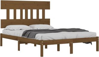 vidaXL Vidaxl - Estructura De Cama Madera Maciza De Pino Marr&oacute;n Miel 200x200 Cm