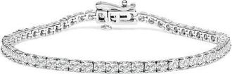 House of Brilliance 14K White Gold 6.00 Cttw Lab Grown Diamond Classic Tennis Bracelet - 7.25 at Nordstrom
