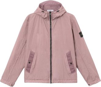 Stone Island Garment Dyed Crinkle Reps NY Jacket - Heren - Zomerjassen - Paars - 3XL - Nylon - Jassen