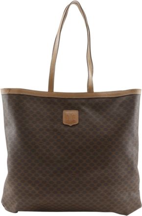 Celine Brown Pvc Tote Bag (Pre-Owned)