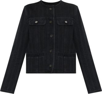 Diesel De-Grafy Jas - Dames - Spijkerjassen - Zwart - 2XS - Katoen - Jassen