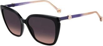 Carolina Herrera Sunglasses, female, Black, Size: 56 MM 0385/S Sunglasses
