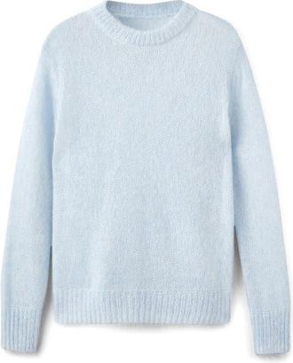 Mango Colorin Crewneck Sweater in Sky Blue at Nordstrom, Size X-Small