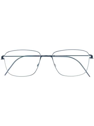 Lindberg square frame optical glasses - unisex - Titanium - One Size - Blue