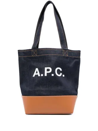 A.P.C. Blue Alex Medium Tote