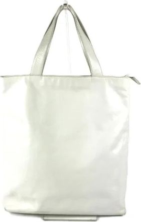 Chanel Pre-owned Leather chanel-bags - Dames - Vintage Shopper - Wit - ONE Size - Leer - Vintage