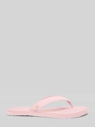 Tommy Hilfiger Zehentrenner mit Logo Applikation in Rosa, Gr&ouml;&szlig;e 36