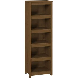 vidaXL Book Cabinet Honey Brown 50x35x154 cm Solid Wood Pine Vidaxl