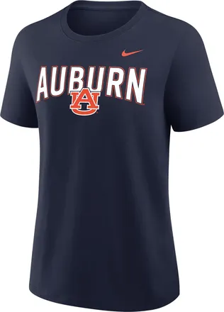 Nike Auburn Arch Logo Nike Womens College T-Shirt in Blue | 01K941SAUN-SYS