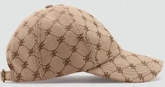 Mango Cappellino stampa logo beige - Donna - Taglia unica - MANGO