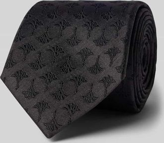 Joop Krawatte aus Seide im Allover-Look (8 cm) in Black, Gr&ouml;&szlig;e 1