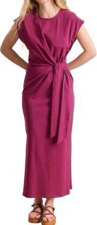 Garance Paris Valene Knit Midi Dress In Garnet