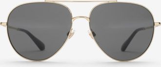 Burberry Metal Check Aviator Sunglasses