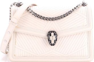 Bulgari Serpenti Forever Shoulder Bag Quilted Leather Small