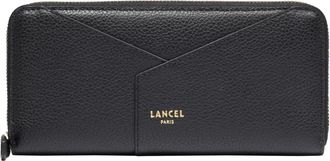 Lancel Enveloppe Long Zip Around Portemonnee - Dames - Portefeuilles - Zwart - ONE Size - Leer - Accessoires