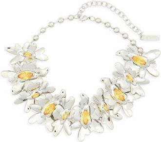 Collina Strada Mega Daisy Choker Necklace in Lemon at Nordstrom