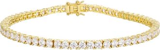 Candela Jewelry CZ Tennis Bracelet in Gold/Clear at Nordstrom Rack