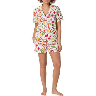Bedhead Pajamas Stretch Cotton Jersey Pajamas in Organic Garden at Nordstrom, Size X-Large