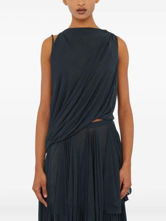 CHRISTOPHER ESBER Macrame zijden top - Grijs